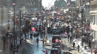 Canadá  Protestas contra las normas sanitarias exigidas para cruzar la frontera con Estados Unidos [upl. by Agace866]