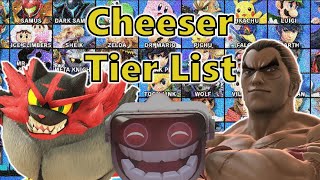 Ranking Every Smash Character off their CHEESE [upl. by Attinahs]