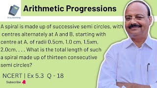 A spiral is made up of successive semicircles with centres alternately at A and B starting [upl. by Eugeniusz362]