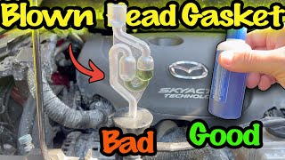 Mazda CX5 22 Skyactiv Diesel Blown Headgasket test at Home DIY Tutorial [upl. by Franci]