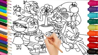 INSIDE OUT 2 Coloring Pages SPRUNKI 2 [upl. by Anaujat]