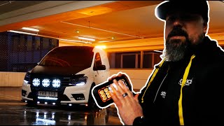 CRUISE LIGHT WIRELESS CONTROLLER IN ACTION – VOLKSWAGEN CADDY – STRANDS LIGHTING DIVISION [upl. by Ahsatsan305]