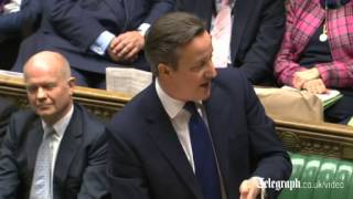 Heated exchange Cameron v Miliband on energy prices [upl. by Adlihtam]