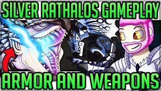 Silver Rathalos BreakdownSecrets  Armor and Weapon Showcase  Monster Hunter World Iceborne mhw [upl. by Neehcas]