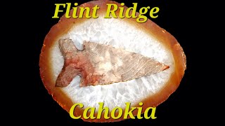 Flint Knapping Cahokiaish Point from Flint Ridge [upl. by Reddy356]