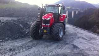 Massey Ferguson 7620 Dyna VT auf Aushubdeponie beim BrennerBasistunnel [upl. by Ytsihc]