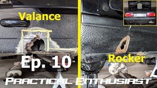 Project E30  Ep 10  Rust Repair  Rear Valance and Rocker Panel [upl. by Sparhawk]