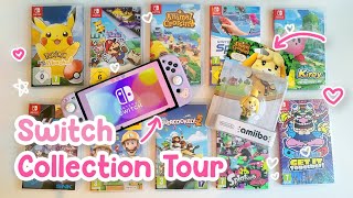 Nintendo Switch Collection Tour 🌸 35 Games 💐 Cutest Games for Switch🤍 2022 Game Collection [upl. by Novyart]