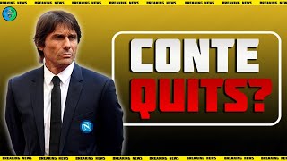 ANTONIO CONTE TO LEAVE NAPOLI AFTER JUST 2 MONTHS [upl. by Aerdnat]