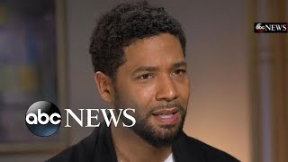 Jussie Smollett tells ABC News Robin Roberts hes pissed off after vicious attack  GMA [upl. by Aivle]