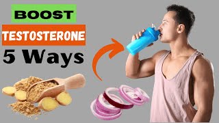 5 ways to INCREASE testosterone by 50 Naturally [upl. by Annim]