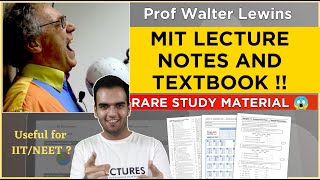 Prof Walter Lewin MIT Study Notes amp Textbook  Helpful for IIT JEE NEET  Full Guidance Video [upl. by Jason348]