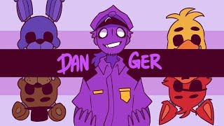 Danger Animation MEMEFNAFPurple guy [upl. by Merfe]