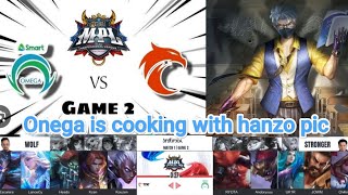 OMEGA VS TNC MPL PH S 14 GAME 2  Debut Hanzo [upl. by Miltie255]