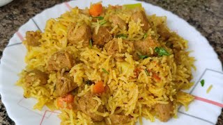 nutrela biryanisoya chunk biryaniveg biryani recipezeba ka Kitchen soyabiriyani soyabean [upl. by Airdnalahs]