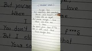 Savage Love 💜  BTS And Jason Derulo lyrics shorts savagelovelyrics [upl. by Acirt]