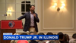 Donald Trump Jr visits Illinois for Trump 2024 presidential campaign [upl. by Nylime]