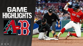 Dbacks vs Red Sox Game Highlights 82324  MLB Highlights [upl. by Groveman]