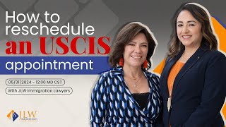 How to reschedule an USCIS appointment [upl. by Suirauqram829]