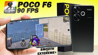 POCO F6 BGMI Review 90 FPS 🚀 [upl. by Delcina]