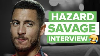 Eden Hazard SAVAGE interview and Try Not To Laugh challenge [upl. by Akcebar]