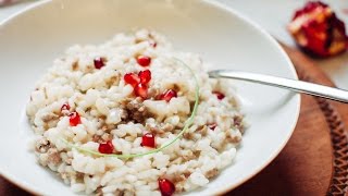 Risotto alla MelagranaRICETTA PERFETTASEMPLICE e GUSTOSA [upl. by Hannover]