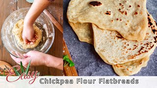 Easy Flatbreads with Chickpea Flour [upl. by Annaxor]