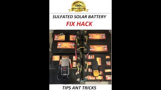 HOW TO FIX A SULPHATED SOLAR BATTERY DIY FIXING SOLAR BATTERY FIX YOUR SOLAR BATTERY PART 1 [upl. by Lacey175]