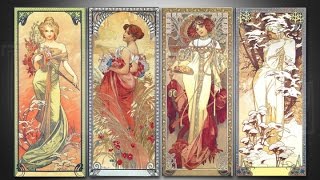 ALPHONSE MUCHA ✽ ART NOUVEAU [upl. by Pastelki670]