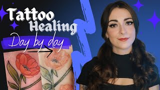 The TATTOO HEALING process  Day by day [upl. by Ytsirc]