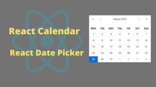 React Calendar  React Date Picker  How to Format Date in React JS [upl. by Adelpho]