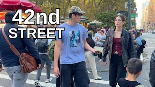 NEW YORK CITY Walking Tour 4K  42nd STREET [upl. by Asinla891]