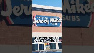 Let’s try Jersey Mike’s in Canada 🤤🇨🇦jerseymikes foodie shorts reaction [upl. by Crescentia]