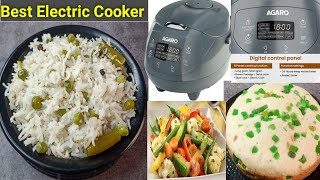 How to use Electric Rice Cooker Beginners Guide Agaro Electric Rice Cooker Review in Hindi [upl. by Adeuga]