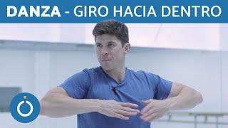 GIRO HACIA DENTRO  Giros en DANZA CONTEMPORÁNEA [upl. by Yvel]