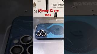 iPhone 12 pro max broken back glass change iphone repair viralshorts repairtutorial [upl. by Atsugua]