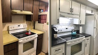 Amazing Kitchen Makeover For Under 500  Goodbye 1975 [upl. by Virendra]