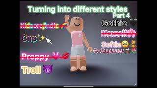 💖Turning Into Different Styles💖 part4Roblox Trend 2021 LavenderBlossom [upl. by Tryck166]