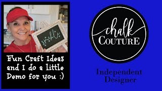 Chalk Couture Craft Idea amp Demo and a small Michaels Haul [upl. by Farver]