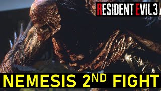 How to Defeat Nemesis in Clock Tower Plaza  Resident Evil 3 Remake Stage 2 Nemesis Boss Fight [upl. by Nivart]