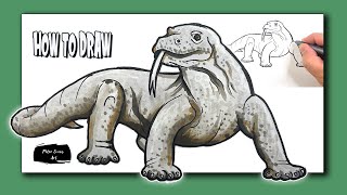 How to Draw a Komodo Dragon [upl. by Asyral653]