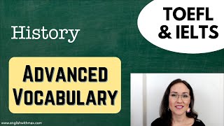 Essential TOEFL IELTS and PTE Vocabulary  Advanced English  History [upl. by Bohner395]