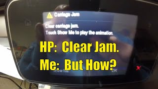 Solve HP OfficeJet Pro Problem Instantly  The Carriage Jam Fix Hack [upl. by Nannek19]