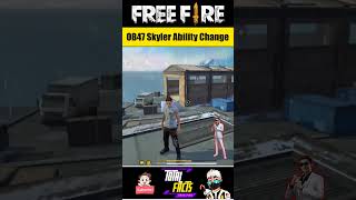 Skyler Character Big Ability Change With Auto Aim Assist On GlooWalls 😲 Free Fire Skyler New Ability [upl. by Adiell]