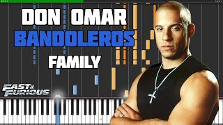 Don Omar  Bandoleros fast and furious on MIDI keyboard  Weird MIDI Family TikTok [upl. by Whelan36]