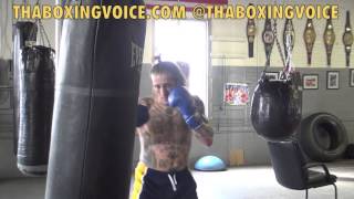 PAUL SPADAFORA WORKING HEAVY BAG [upl. by Nylarac]