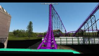 Phantoms Revenge Kennywood New Petrifying Purple POV No Limits 2 HockeyGUY66871 [upl. by Nylecsoj329]