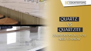 Quartz vs Quartzite Countertops All you need to know [upl. by Vikki642]