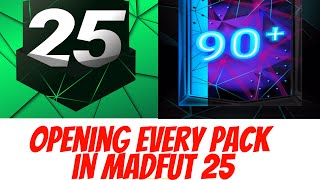 Opening every pack in the brand new Madfut 25 [upl. by Rhiamon846]