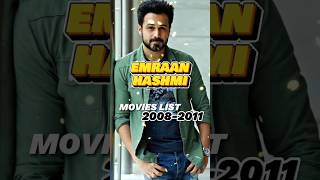 EMRAAN HASHMI MOVIES LIST 20082011 emraanhashmi filmography bollywood [upl. by Miyasawa478]